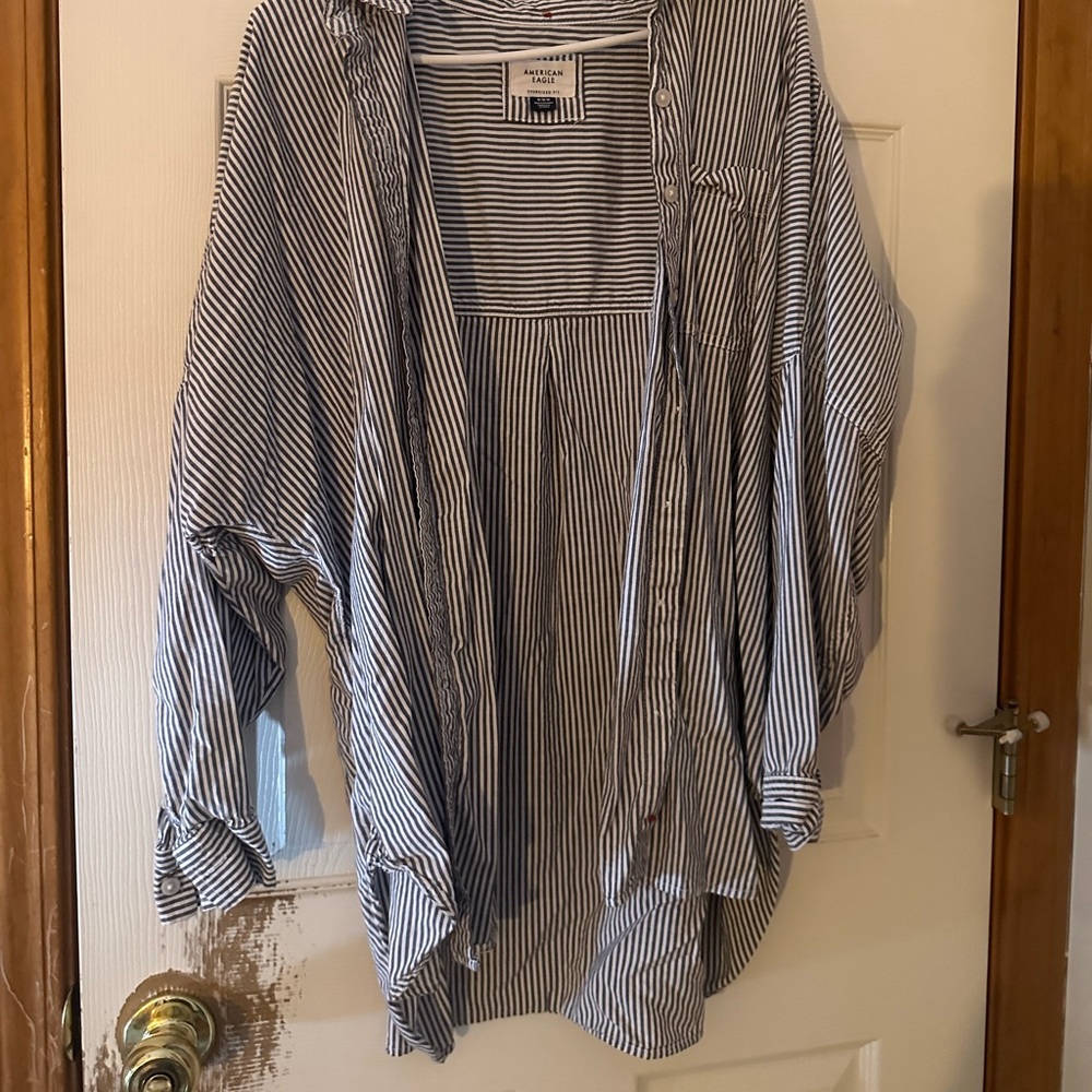 Striped button up